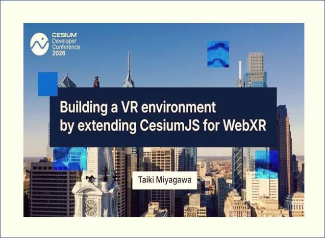 Building a VR environment by extending CesiumJS for WebXR